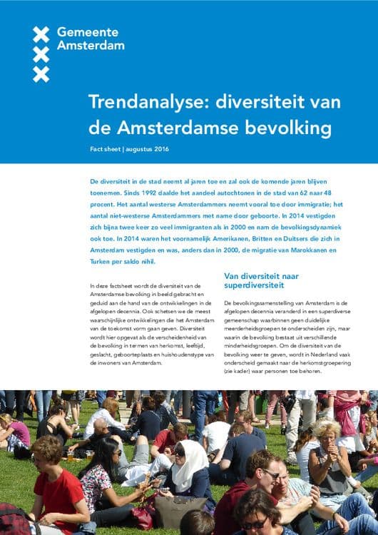 Trendanalyse: diversiteit van de Amsterdamse bevolking | Website ...