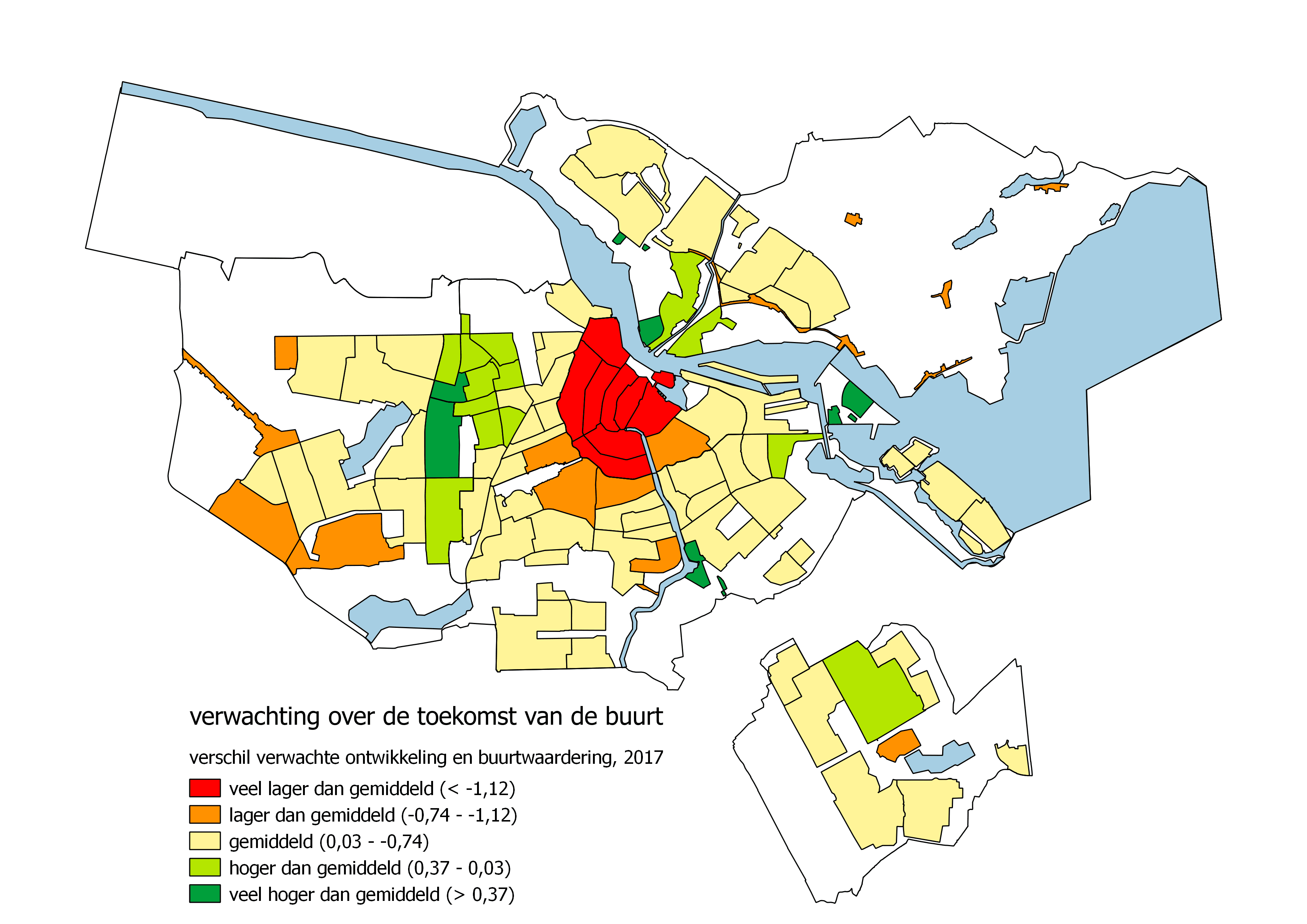 Verwachting over de toekomst van de buurt