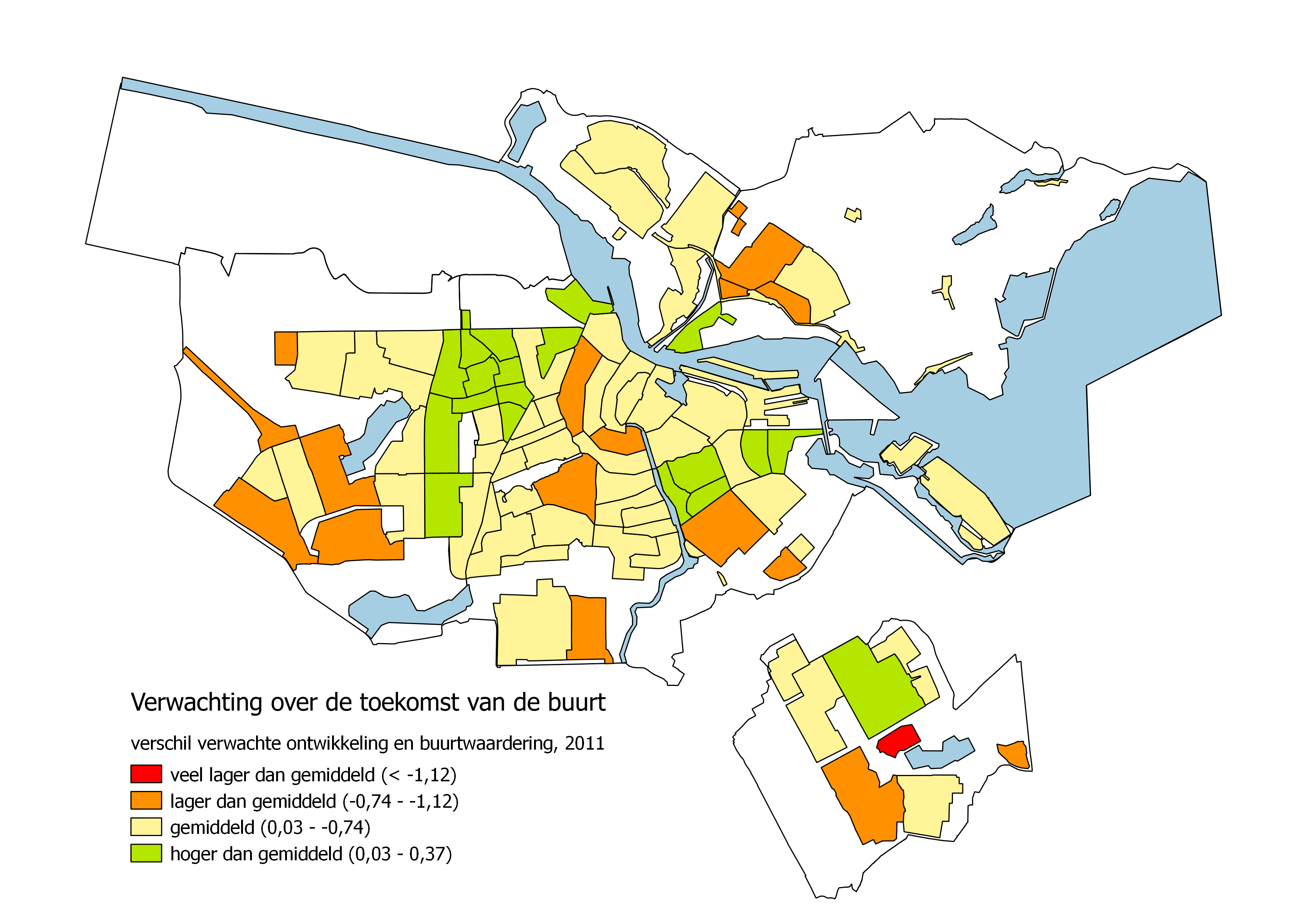 Verwachting over de toekomst van de buurt